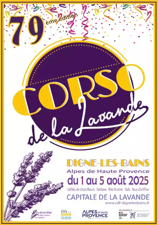 "79ème Corso de la lavande de Digne les Bains (Alpes de Haute-Provence)" "79ème Corso de la lavande de Digne les Bains (Alpes de Haute-Provence)"